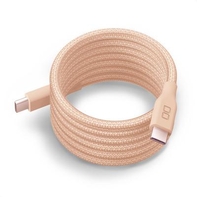 ふるさと納税 守口市 CIO 充電ケーブル USB-C スパイラルケーブル CtoC 1m (シェルピンク)