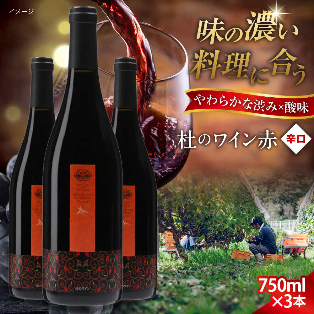 【ふるさと納税】奥出雲葡萄園 杜のワイン赤 3本セット 国産 ワイン セット 島根県雲南市/有限会社奥出雲葡萄園[AICS048] 赤ワイン 赤ワインセット ギフト 贈り物 プレゼント お祝い 日本ワイン 国産ワイン 島根ワイン 赤 ぶどう ブドウ 葡萄 お酒 酒 辛口 人気