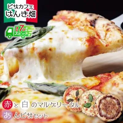Z24-23 寄附額改定↓↓ げんき畑 ピザ 3枚セット＜赤・白・あんピザ＞ ピザ