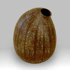 【一点物】日展入選作品 「鼓動」 陶芸作家 水谷俊雄作 オブジェ インテリア 置物 芸術品 美術品 工芸品 一点もの 装飾品 インテリア 大きい 大型 豪華 限定品 化粧紋陶