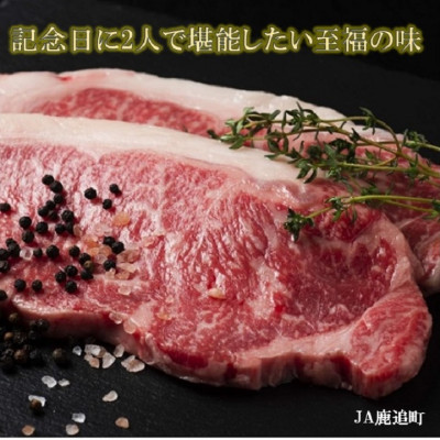 鹿追牛ロース ステーキ 450g (鹿追牛Dセット 225g×2) 北海道十勝鹿追産【0118】【配送不可地域：離島】【1455839】