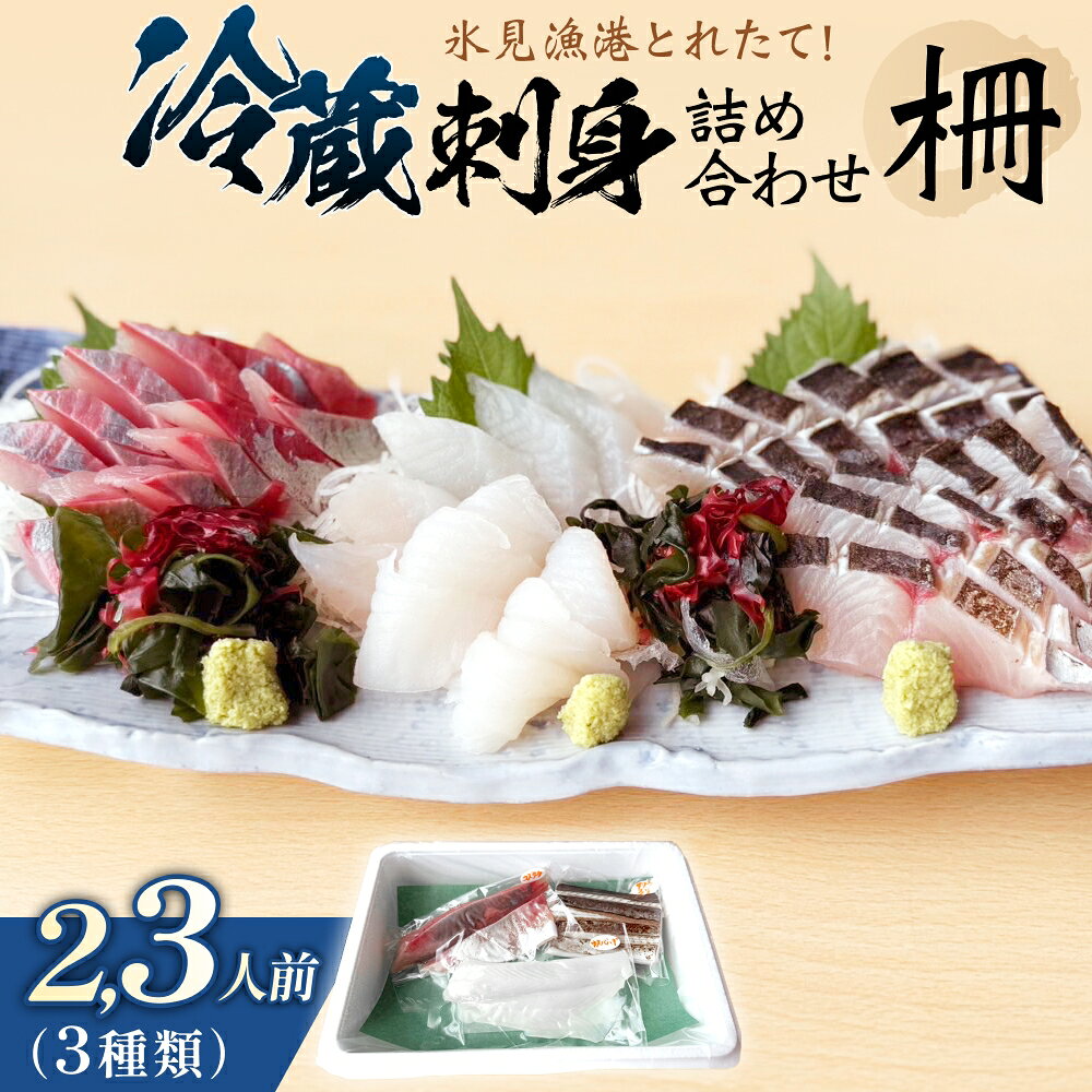 【ふるさと納税】《期間限定フェスタ》〈冷蔵〉 刺身詰め合わせ 柵 2,3人前（3種類）