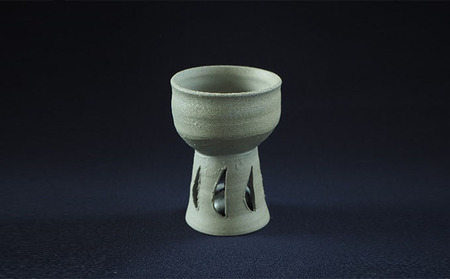 寒風須恵器 ジングルカップ（作：松川広己)  工芸品 食器 マグカップ 