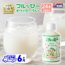 【ふるさと納税】 【6ヶ月定期便】 サンA フルッぴーキウイヨーグルト(PET)240ml×24本 - 川南町 フルーツ 日向夏 キウイ ヨーグルト ドリンク 定期便 D03003t6