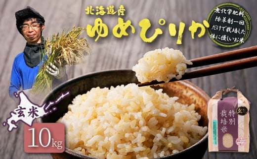 
            【2025年産】北海道産 特別栽培米 ゆめぴりか 玄米 10kg（無化学肥料、除草剤一回だけで栽培した体に優しいお米） | 玄米 米 ごはん ゆめぴりか 健康 和食 冷めても美味しい お弁当用 玄米 白米 国産 おいしい ふっくら ご飯 安心 安全 お取り寄せ ふるさと納税 北海道 羽幌町 羽幌【25149】
          