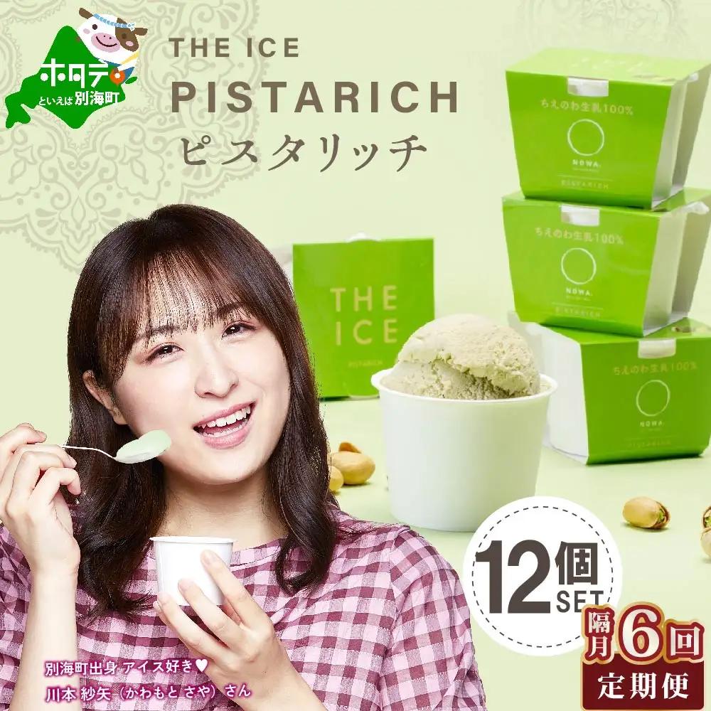【隔月定期便】北海道アイスクリーム ピスタリッチ12個セット×6回定期便 アイスクリーム