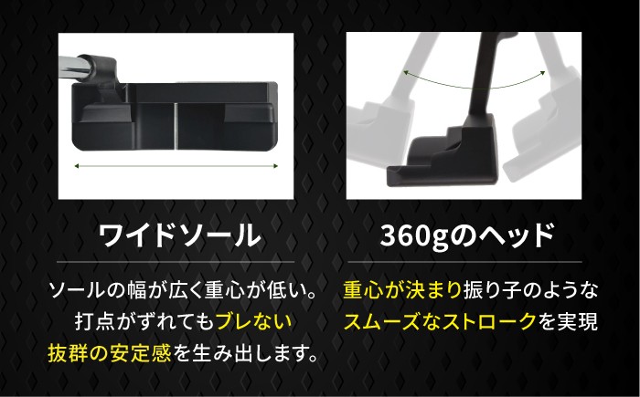 パター ゴルフクラブ ゴルフ ゴルフ用品 山田パター ブラック ディープミルド パター ゴルフ スポーツ用品 岐阜県 御嵩町