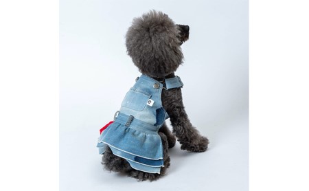 愛犬用ワンピース「デニワンピース」 Sサイズ