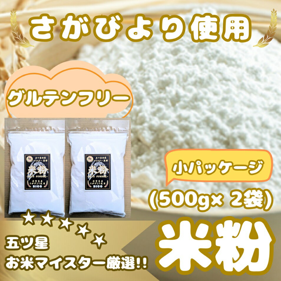 【ふるさと納税】『さがびより』 米粉500g×2袋（CIB49）