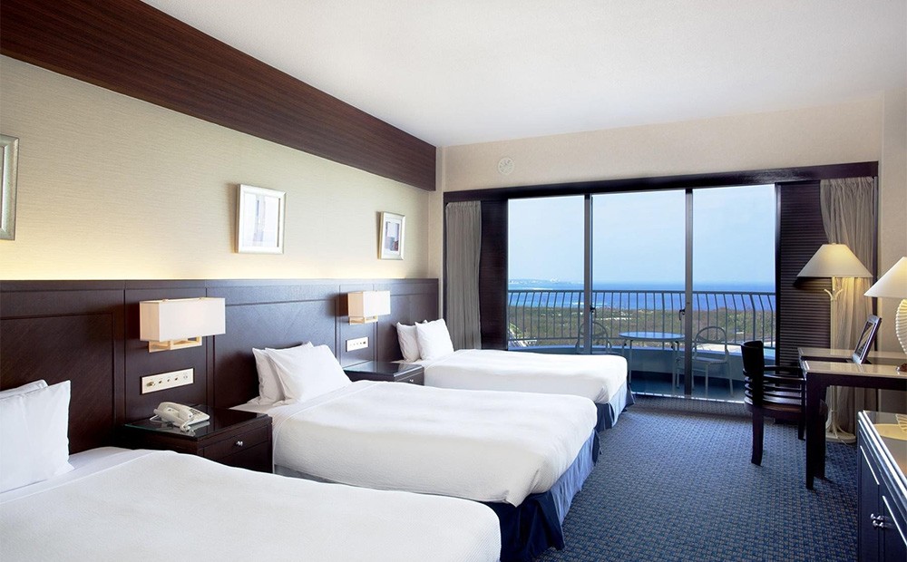 オーシャンタワー オーシャンビュールーム ペア宿泊券1泊（朝・夕付）沖縄かりゆしビーチリゾート・オーシャンスパ 沖縄旅行沖縄観光