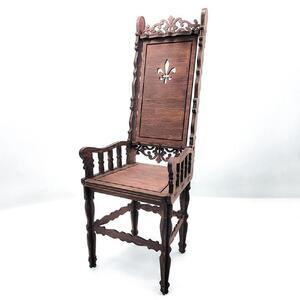 50cm～60cmドール 用ハイバックチェア（茶） AJW0001