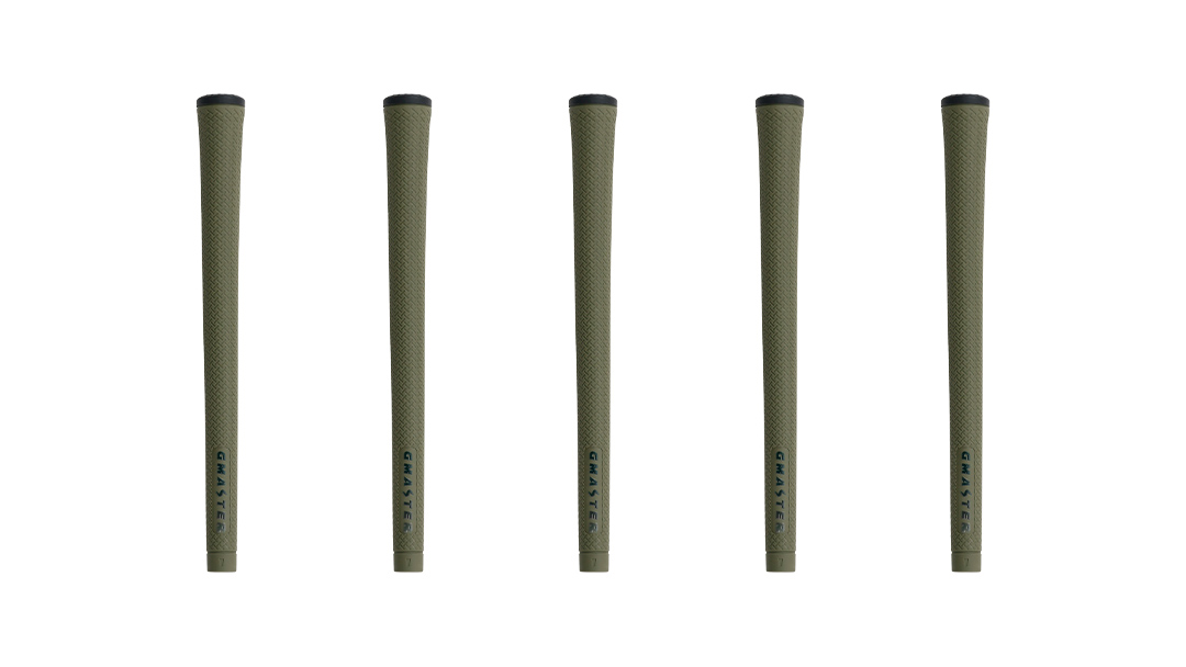 GMASTER GOLFGRIP ( スタンダード ) オリーブ × マルチプル 5本 ゴルフ グリップ ゴルフグリップ 日本製