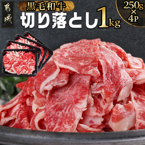 【黒毛和牛】切り落とし1kg(250g×4パック)_11-I901
