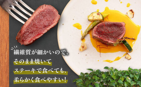 【全12回定期便】鹿肉 内もも120g×2枚《喜茂別町》【EBIJIN】 ジビエ 鹿 モモ ステーキ ステーキ用 赤身 冷凍 冷凍配送[AJAO080]