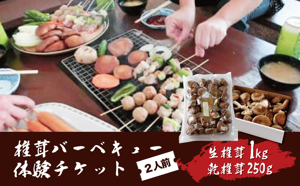 
            無農薬 無肥料 伊豆産 原木栽培の乾しいたけ（300ｇ）・生しいたけ（1㎏）・しいたけ狩り・バーベキュー体験（2人前）チケット セット　044-001【椎茸 キノコ 肉厚 シイタケ 乾燥  体験 狩り 】044-001
          