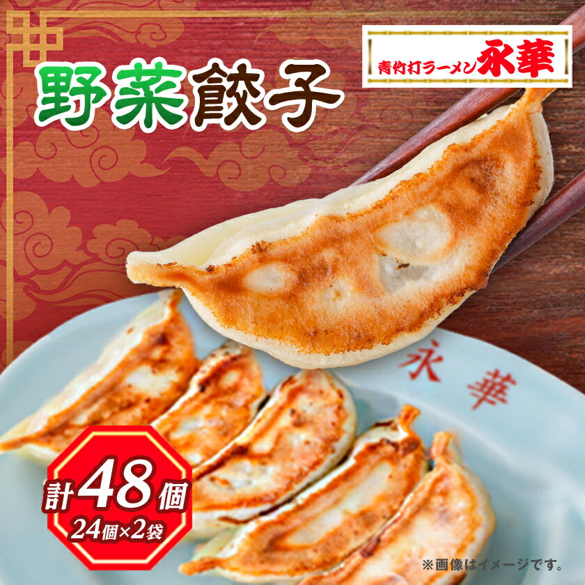 【佐野餃子(中)野菜餃子(1個27g)24個4人前】×2袋 【離島・沖縄県不可】【配送不可地域：離島、沖縄県】