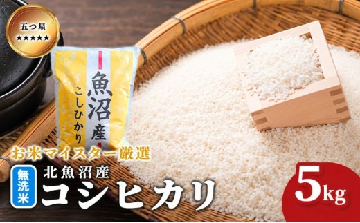 
                  令和7年産 五つ星お米マイスター厳選 無洗米 魚沼産 コシヒカリ 5kg ご飯 白米 和食 ブランド米 銘柄米 おにぎり お弁当 産地直送 精米したて
                