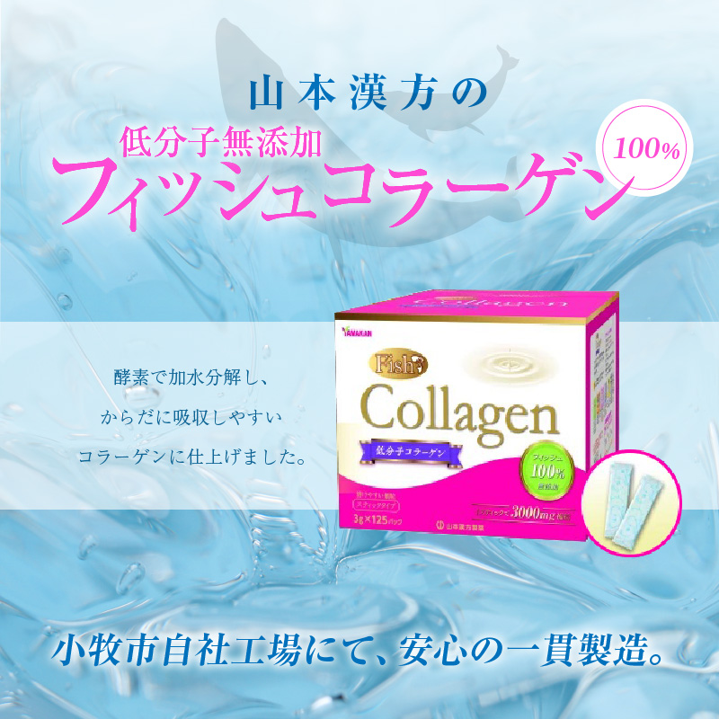 ＜4ヶ月に1度、3回送付定期便＞山本漢方のコラーゲン[027Y22-T]_イメージ2