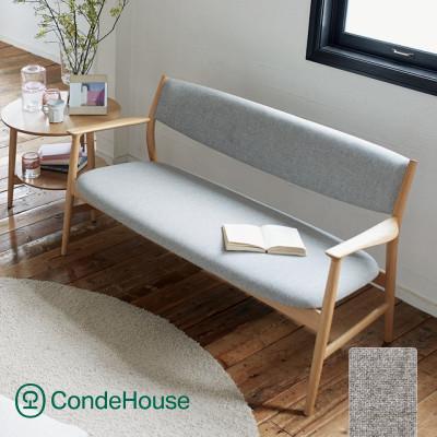 ふるさと納税 旭川市 旭川家具カンディハウスのKAMUYLUXリビング2シーター北海道ナラNFトニカLGY_02052