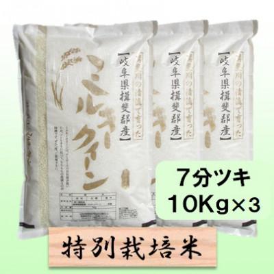 ふるさと納税 池田町 【令和7年産】特別栽培米 30kg【7分ツキ】(ミルキークイーン)