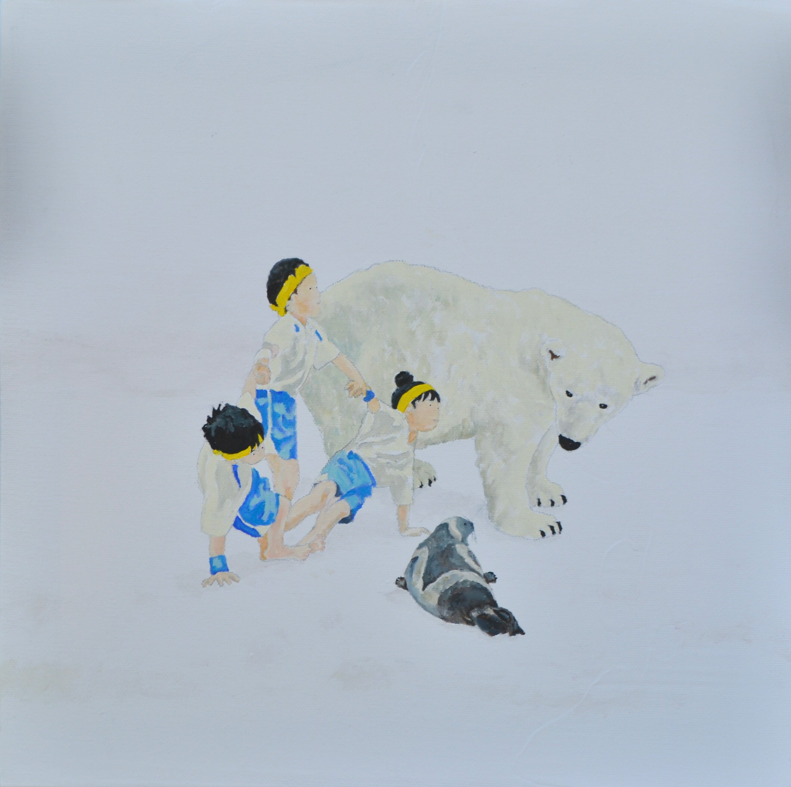 【ふるさと納税】「瞬景3」 絵画 小サイズ 33.0cm×33.0cm ふるさと納税 絵画 アート 油絵 キャンパス 東京都 東大和市 HAS001-3