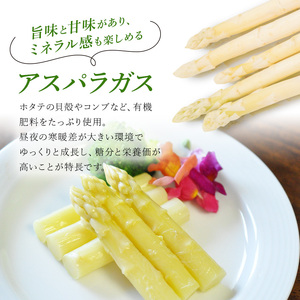 先行予約 【 2025年 発送 ！】 北海道 上富良野産 ホワイトアスパラガス 2L サイズ 900g アスパラ ホワイト アスパラガス 上富良野町 令和7年発送 野菜 やさい