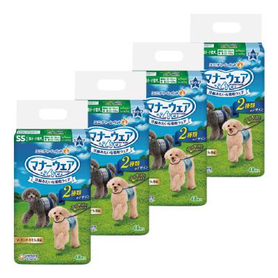 ふるさと納税 棚倉町 【毎月定期便】マナーウェア男の子用SS青チェック・紺チェック48枚×4袋全2回 |  | 01