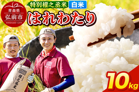 はれわたり 10kg ［白米］ 特別權之丞米 青森県産 令和7年産