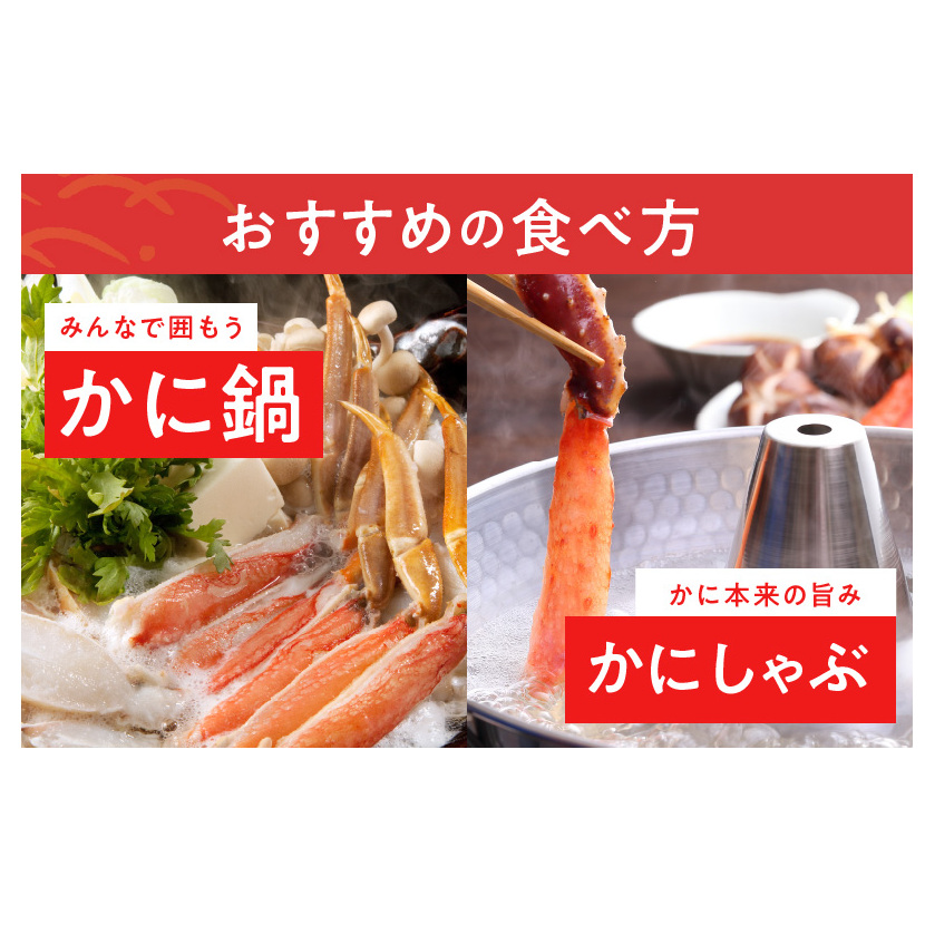 殻剥き不要 ズワイガニ 棒肉 ポーション 合計 1kg（20本以上）特大サイズ 加熱用 099H2281_イメージ4