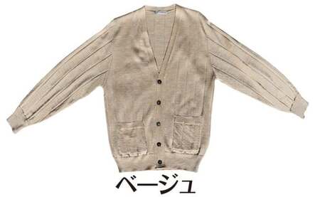 Vネックカーディガン ブラック M メンズ | シルク ウール ニット