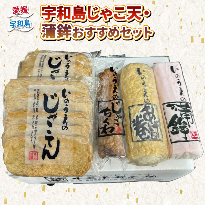 【ふるさと納税】 ＼10営業日以内発送／ 手押し じゃこ天 蒲鉾 おすすめ セット 井上蒲鉾本舗 手押しじゃこ天 蒲鉾 揚げかまぼこ 揚巻 じゃこ竹輪 ちくわ 竹輪 小魚 すり身 練り物 惣菜 フライ 具 小分け 酒 水産 加工品 特産品 郷土料理 国産 愛媛 宇和島 C015-003003