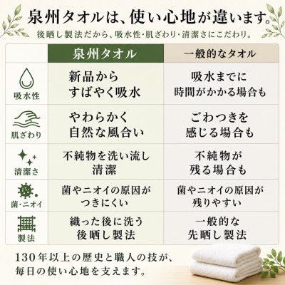 泉州タオル さざ波 フェイスタオル3枚セット 高吸水 速乾 日本製 上品な青海波柄【1753786】