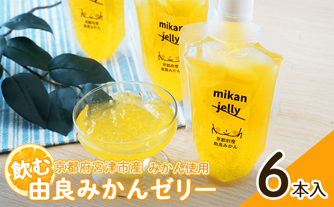 飲む 由良 みかんゼリー 6本入 《京都府宮津市産みかん使用