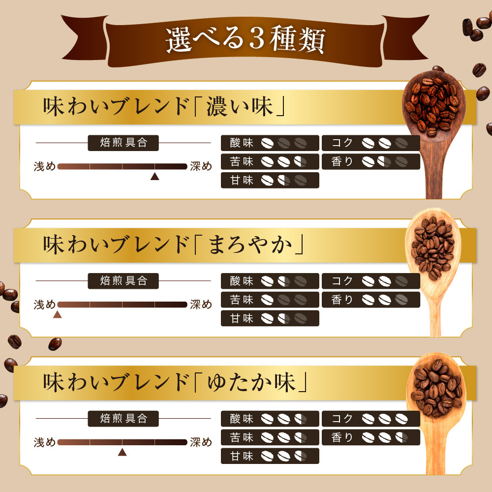 味わい珈琲2.5kgセット(粉) [ゴールド珈琲 大阪府 守口市] [2274]