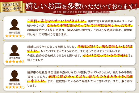 a15-538　銀だらのひもの10切【うま味が凝縮】