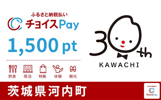 
                  河内町チョイスPay 1,500pt【会員限定のお礼の品】
                
