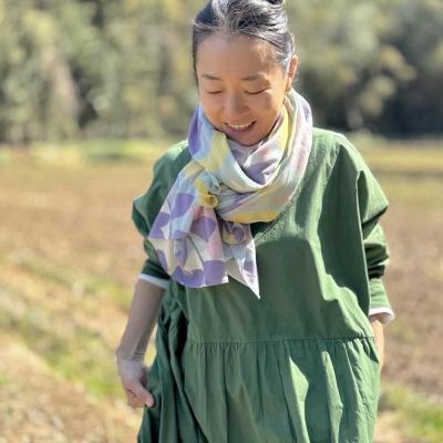 ふるさと納税 横浜市 ストール「テンキ」うららか(コットンシフォン100%) 1枚 |  | 01