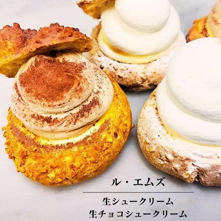 生シュークリームと生チョコシュークリーム10個入り【南屋菓子店 cake house Le Ms】