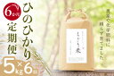 【ふるさと納税】【令和6年新米・先行受付】《6か月定期便》無農薬米 ひのひかり ちぎり米 5kg×6回【佐賀県産 米 コメ ヒノヒカリ 夢しずく 精米 白米】I2-R091301