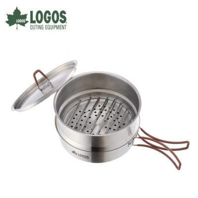 ふるさと納税 城陽市 LOGOS アウトドア蒸し器 1台3役 蒸し料理が楽しめてヘルシークッキング。 81210210