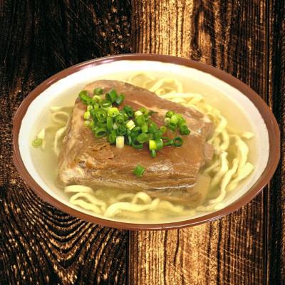 ふるさと納税 与那原町 本ソーキそば&三枚肉そば(細麺・4食セット)沖縄そば |  | 01