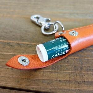 レザーリップケース(イエロー）