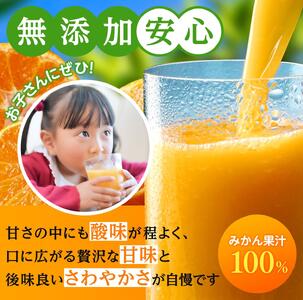 無添加 ストレート果汁！ みかんジュース 1L×3本【fmlb020】