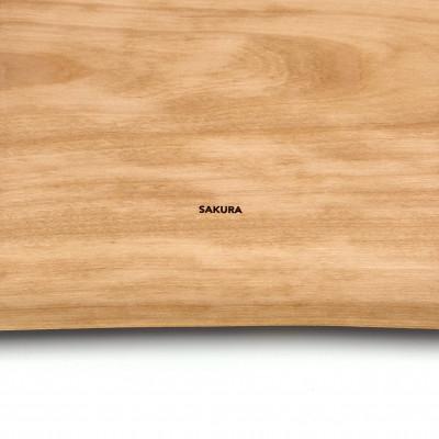 ふるさと納税 丹波市 ガラスのような木のお皿「一人膳 八寸」サクラ　Lサイズ　1枚 |  | 03