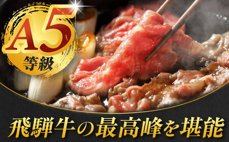 【12回定期便】 A5等級 飛騨牛 しゃぶしゃぶ・すき焼き用セット 計640g 牛肉 牛肉しゃぶしゃぶ用 スライス A5 しゃぶしゃぶ すき焼き 小分け 白川町 / 白川町農業開発[AWAH029]