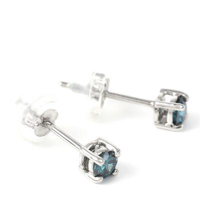 ふるさと納税 富士川町 ブルーダイヤ　0.2CT　ダイヤモンドピアス　E281BD-P |  | 02