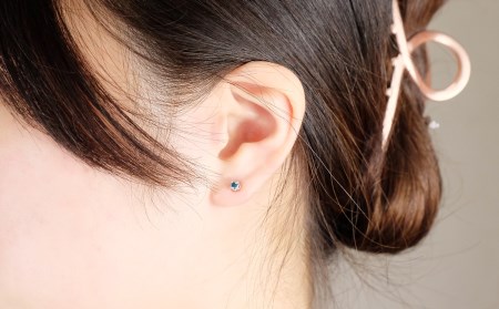 ブルーダイヤ　ピアス　0.2ct　E281BD-P【053-007】