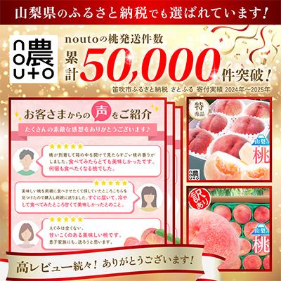 ふるさと納税 笛吹市 【発送月固定定期便】山梨の美味しい果物 桃・シャインマスカット全2回 |  | 01