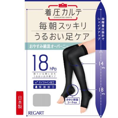 ふるさと納税 丸亀市 【メディックピエドシリーズ】おやすみ綿混オーバーニーS(22-24cm) グレー