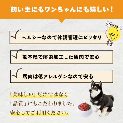 ふるさと納税 多良木町 ペット用 馬肉スライス1kg+ ジャーキー50g×2 詰め合わせ(多良木町) |  | 02